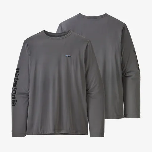 Patagonia Men's Cap Cool Daily Fish Graphic Long Sleeve Shirt