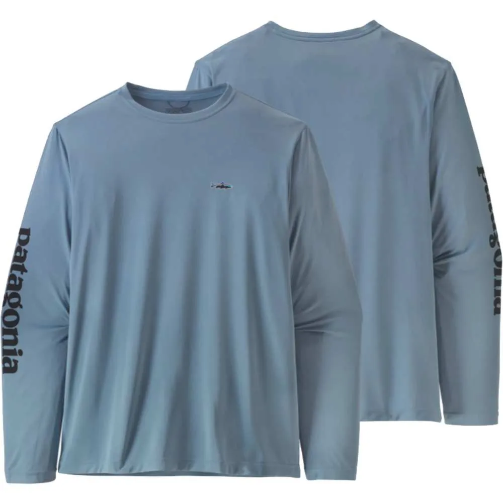 Patagonia Men's Cap Cool Daily Fish Graphic Long Sleeve Shirt