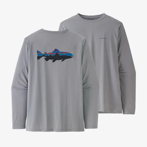 Patagonia Men's Cap Cool Daily Fish Graphic Long Sleeve Shirt