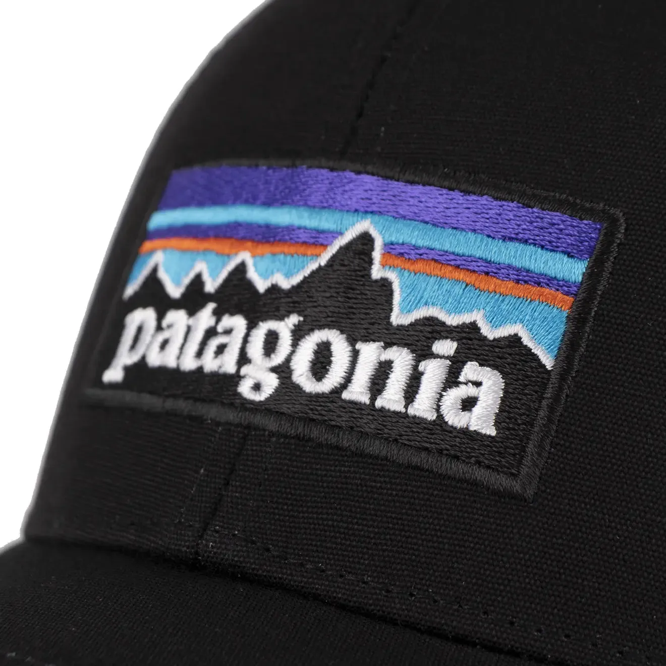 Patagonia P-6 Logo LoPro Trucker Hat Black