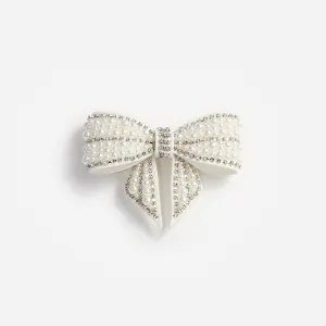 Pearl Crystal Bow Hairclip Self Portrait