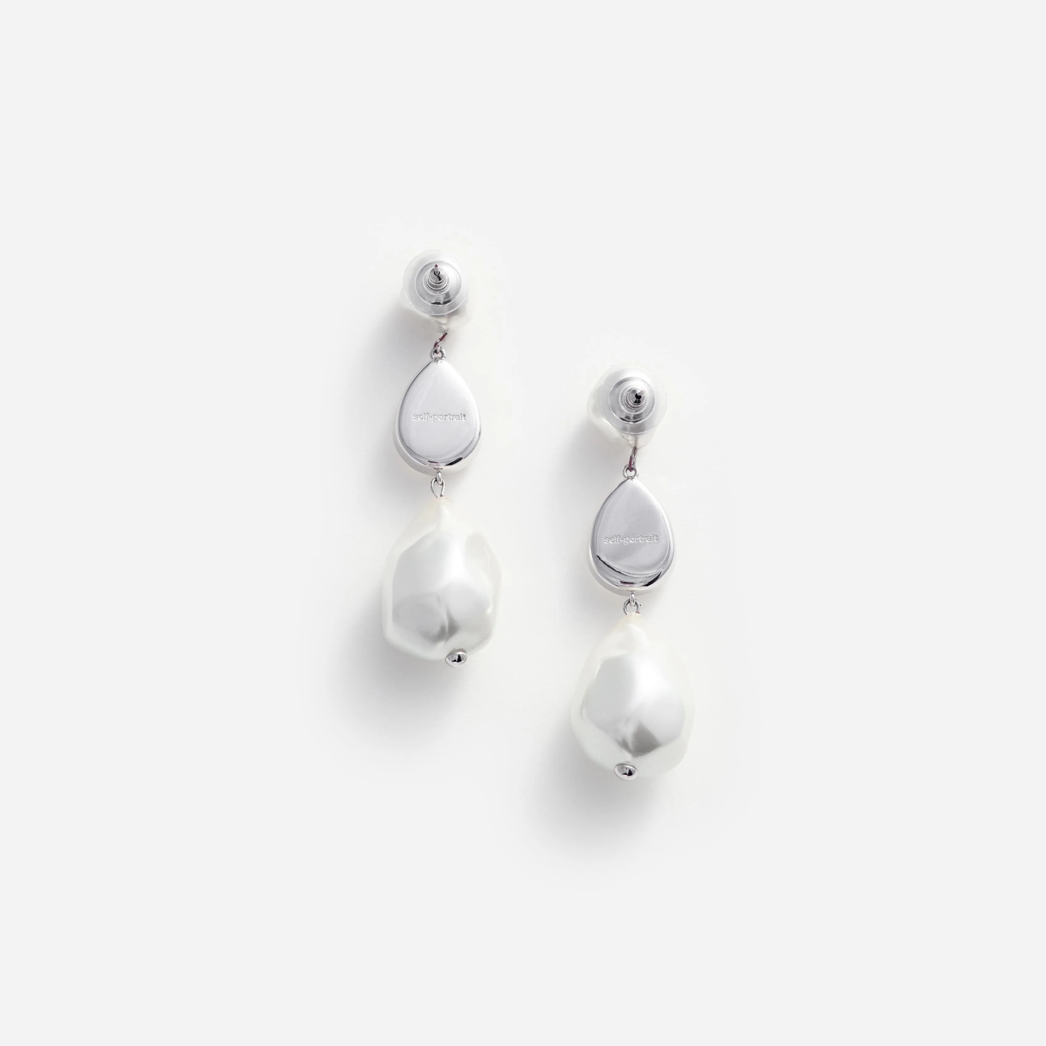 Pearl Crystal Droplet Earrings Self Portrait