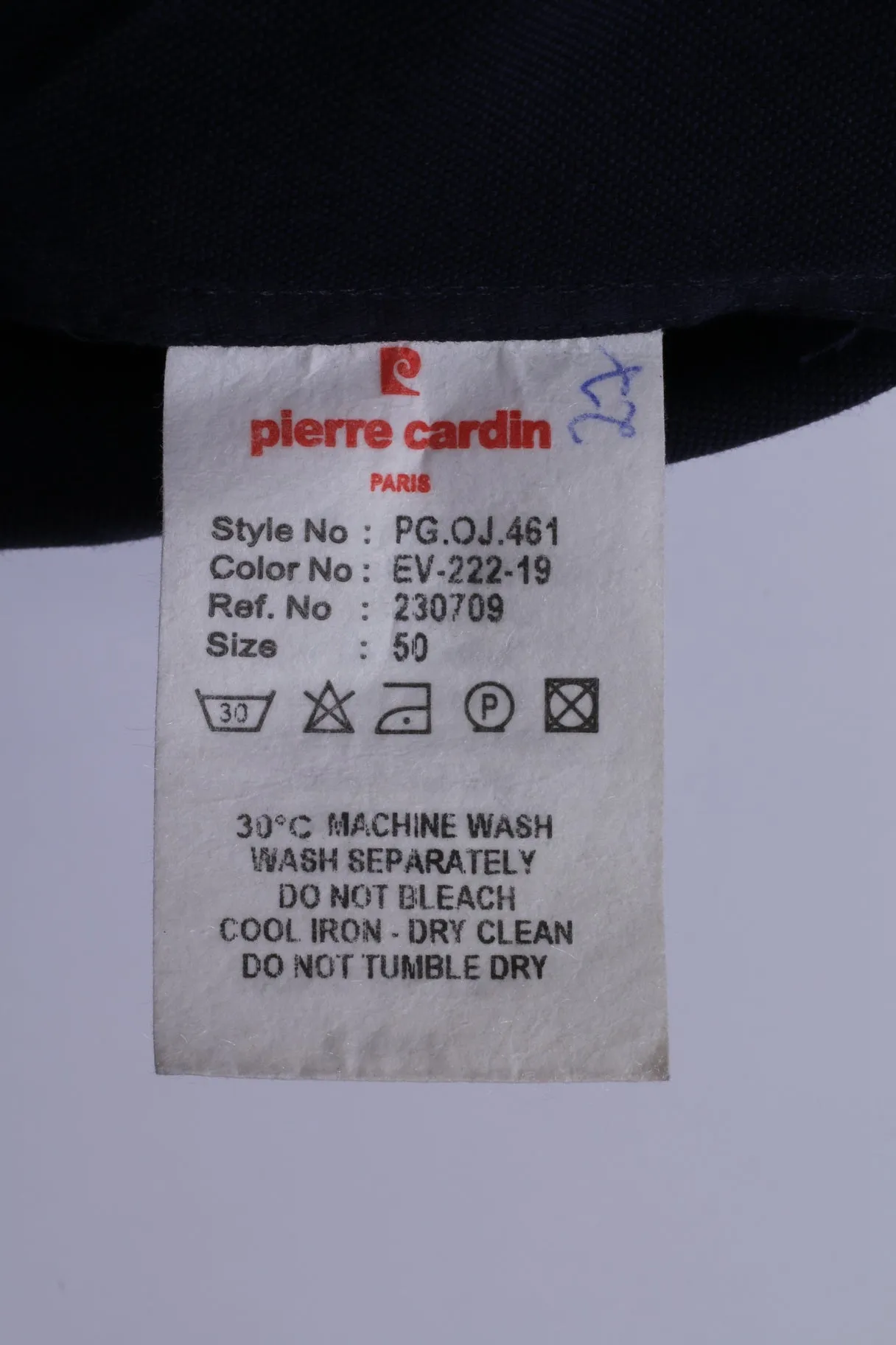 Pierre Cardin Paris Men 50 40 Blazer Navy Cotton Marine Snaps Casual Light Jacket