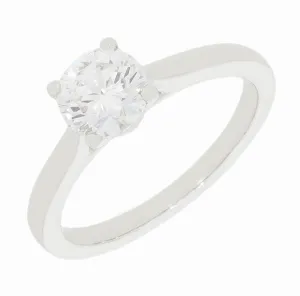 Platinum 1.00cts Lab Grown Diamond Solitaire Ring
