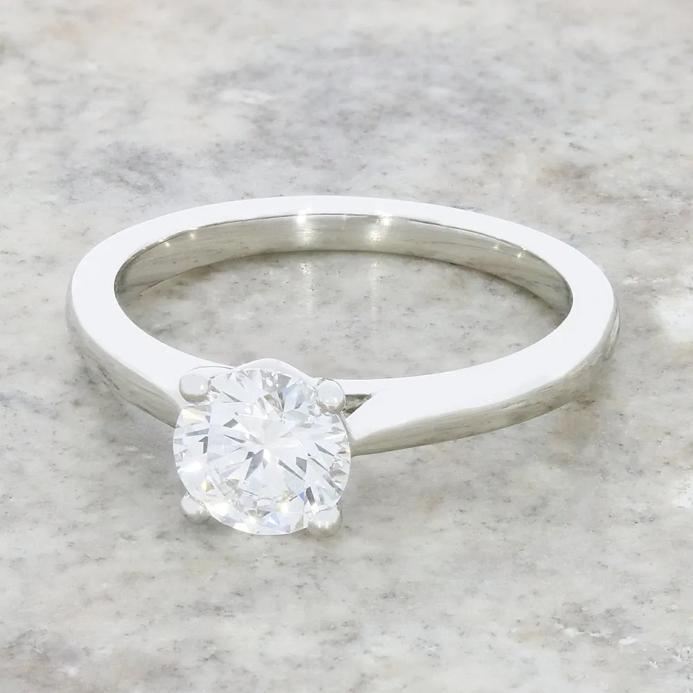 Platinum 1.00cts Lab Grown Diamond Solitaire Ring