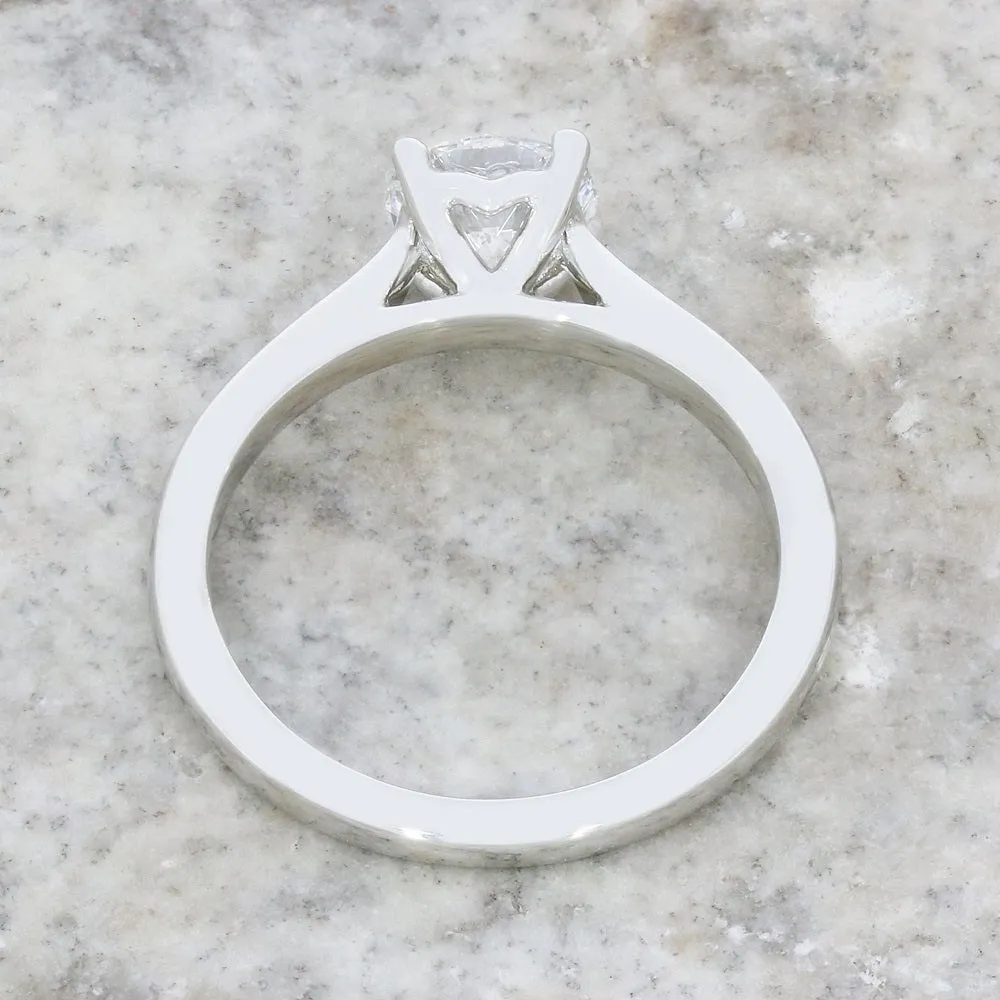 Platinum 1.00cts Lab Grown Diamond Solitaire Ring