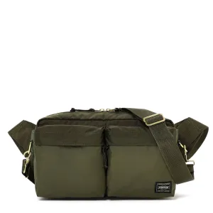 Porter-Yoshida and Co Force 2 Way Waist Bag Olive Drab