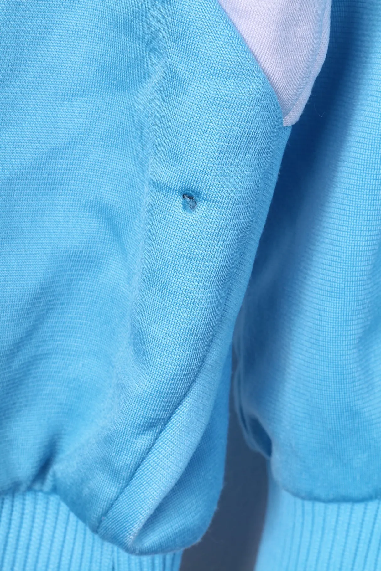 Puma Men 8 2XL Sweatshirt Blue Vintage Full Zipper Shiny Sportswear Top