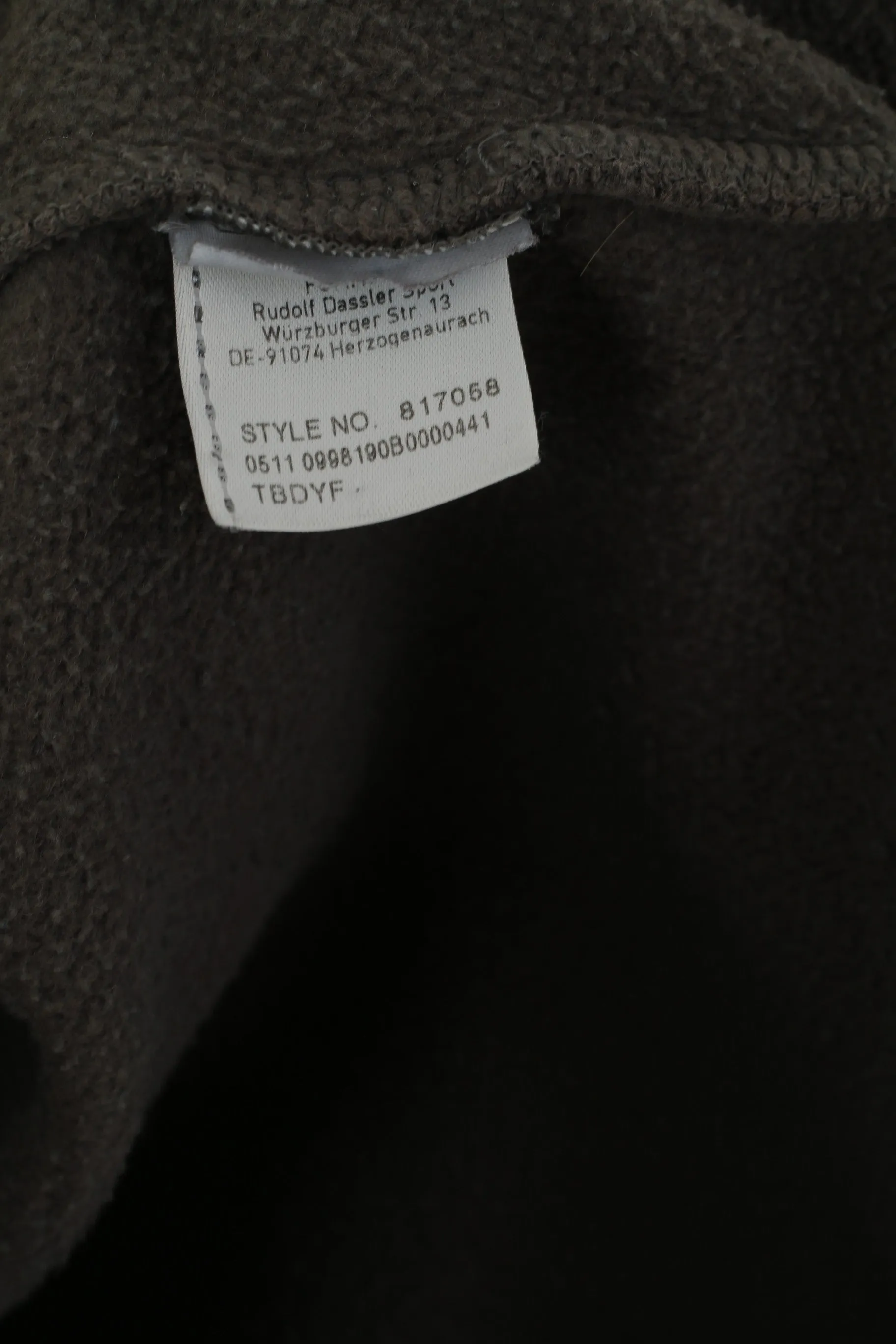 Puma Men M Sweatshirt Grey Cotton Hodded Kangaroo Pocket Vintage Hoodie