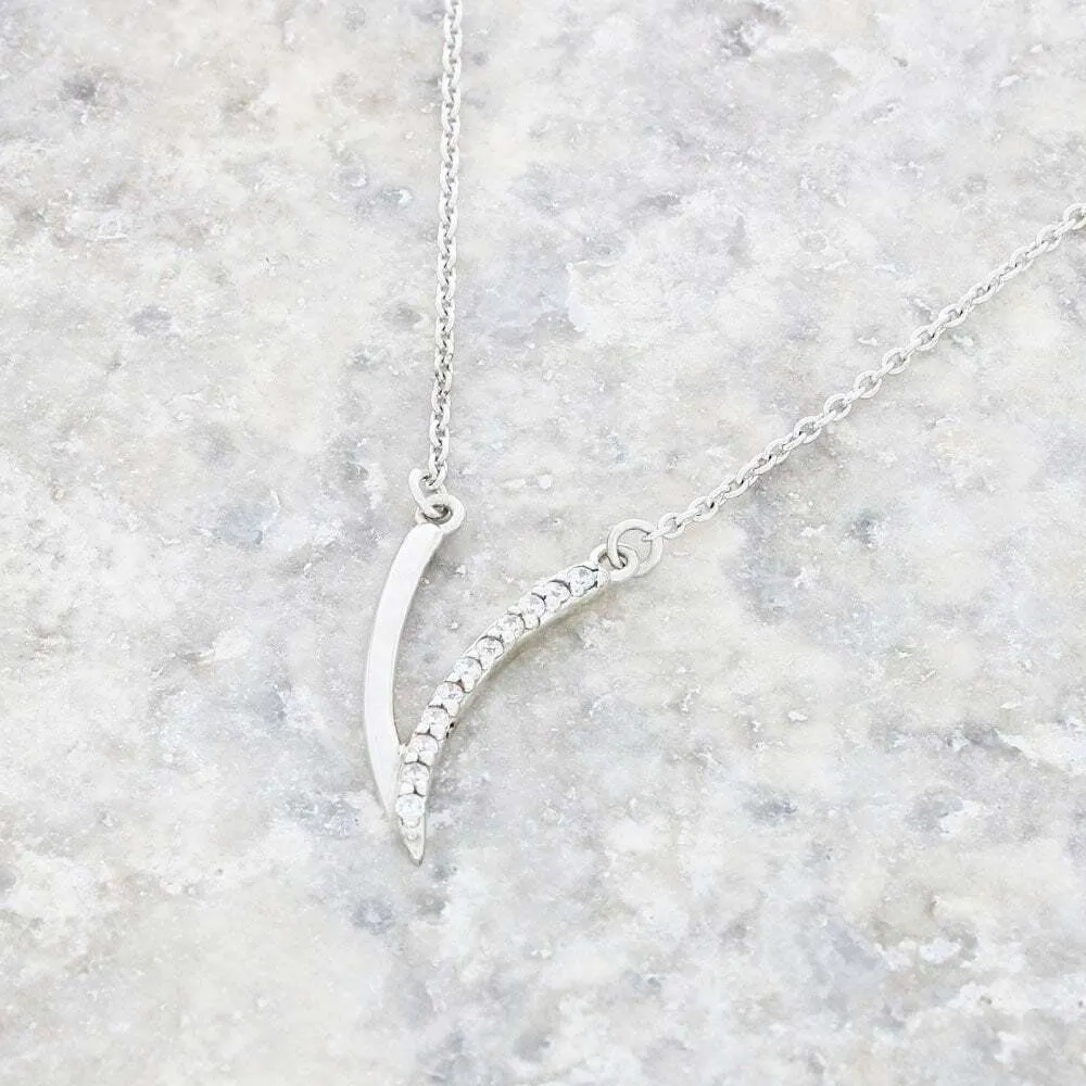 Purity Sterling Silver Cubic Zirconia Necklace PUR3852N