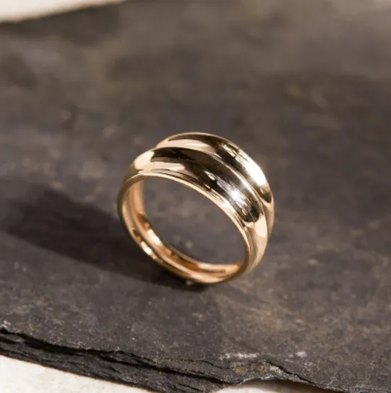 Rachel Entwistle Athena Chunky Ring Gold