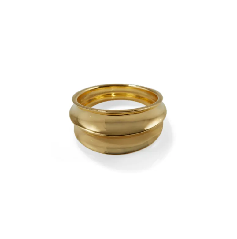 Rachel Entwistle Athena Chunky Ring Gold