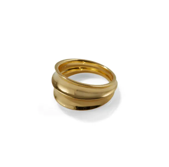 Rachel Entwistle Athena Chunky Ring Gold