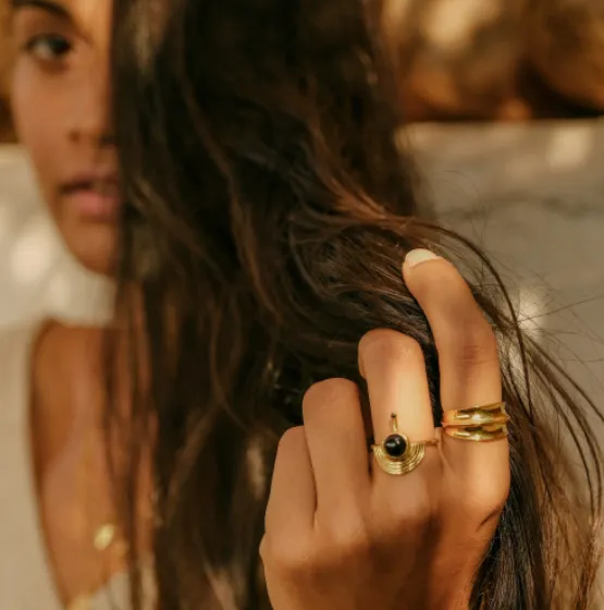 Rachel Entwistle Athena Chunky Ring Gold