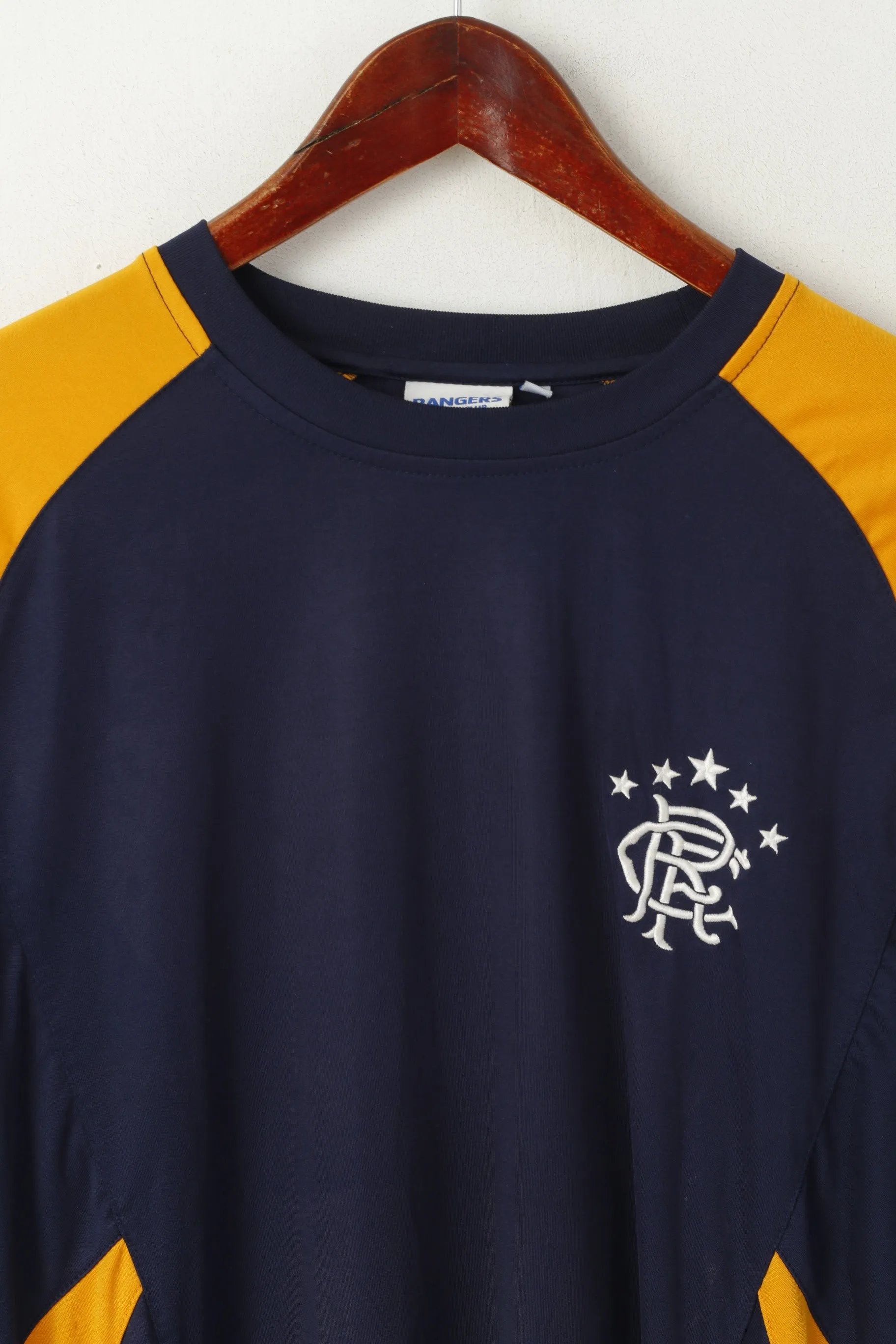 Rangers Official Product Men XL Shirt Navy Football Club Jersey Activewear Top