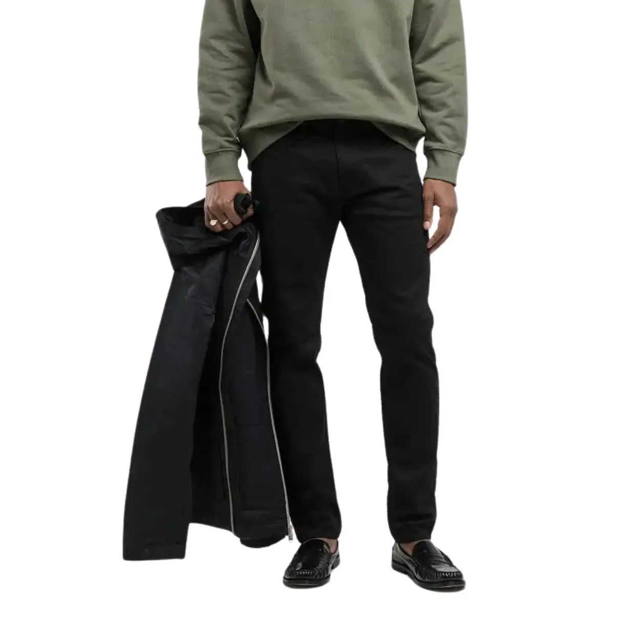 Replay Anbass Black Slim Fit Denim Jeans