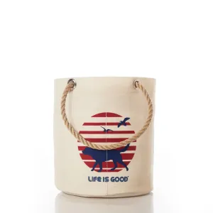 Retro Retriever Sea Bags Beverage Bucket Bag Life is Good