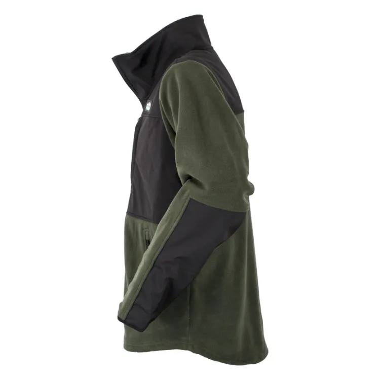 Ridgeline Hybrid Fleece Jacket - Olive/Black