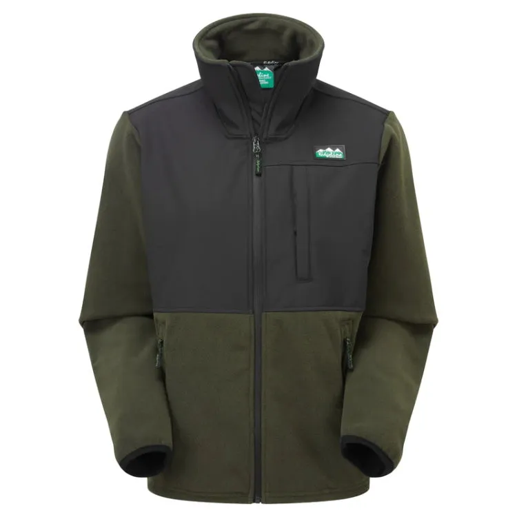 Ridgeline Hybrid Fleece Jacket - Olive/Black