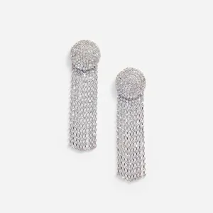 Round Crystal Droplet Earrings Self Portrait