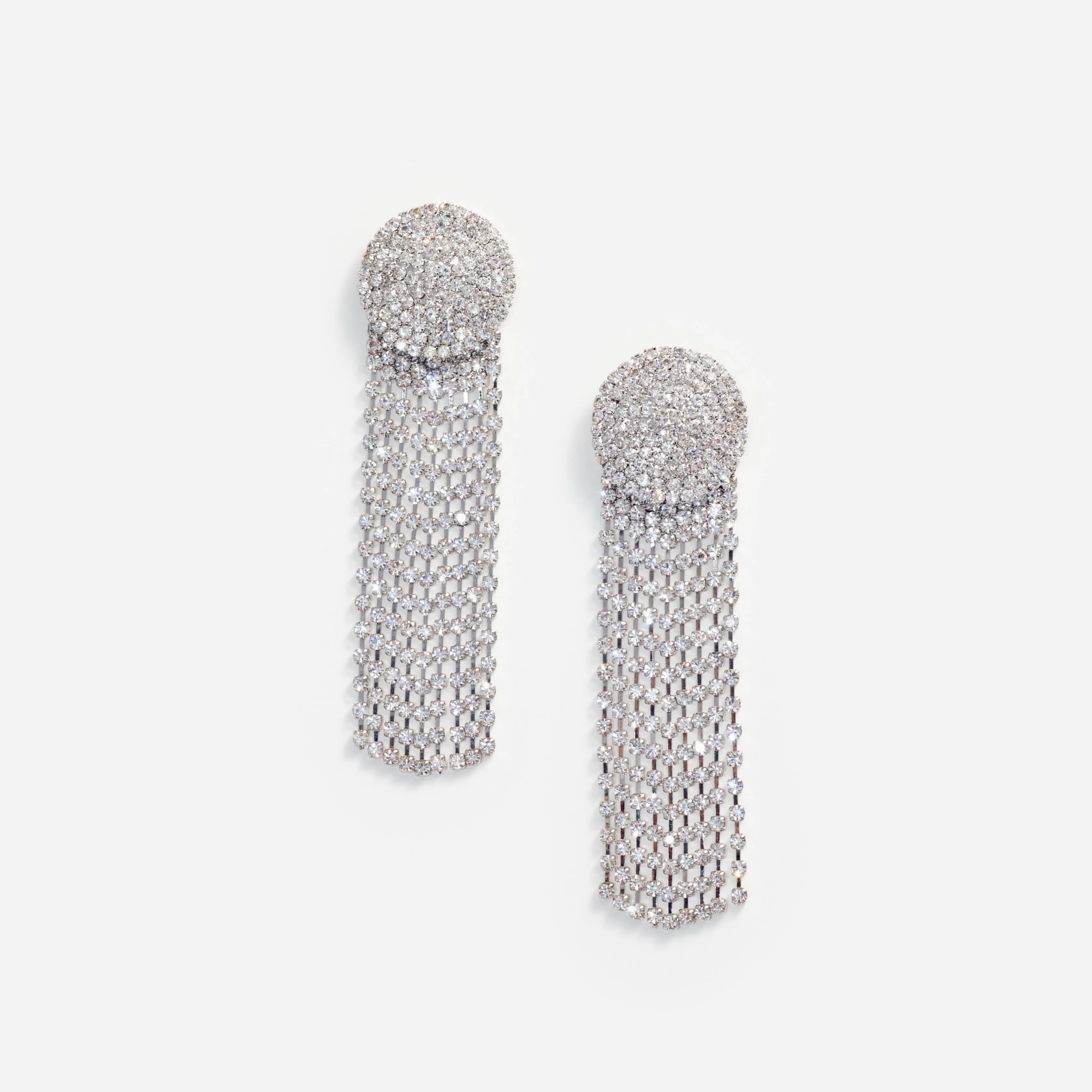 Round Crystal Droplet Earrings Self Portrait