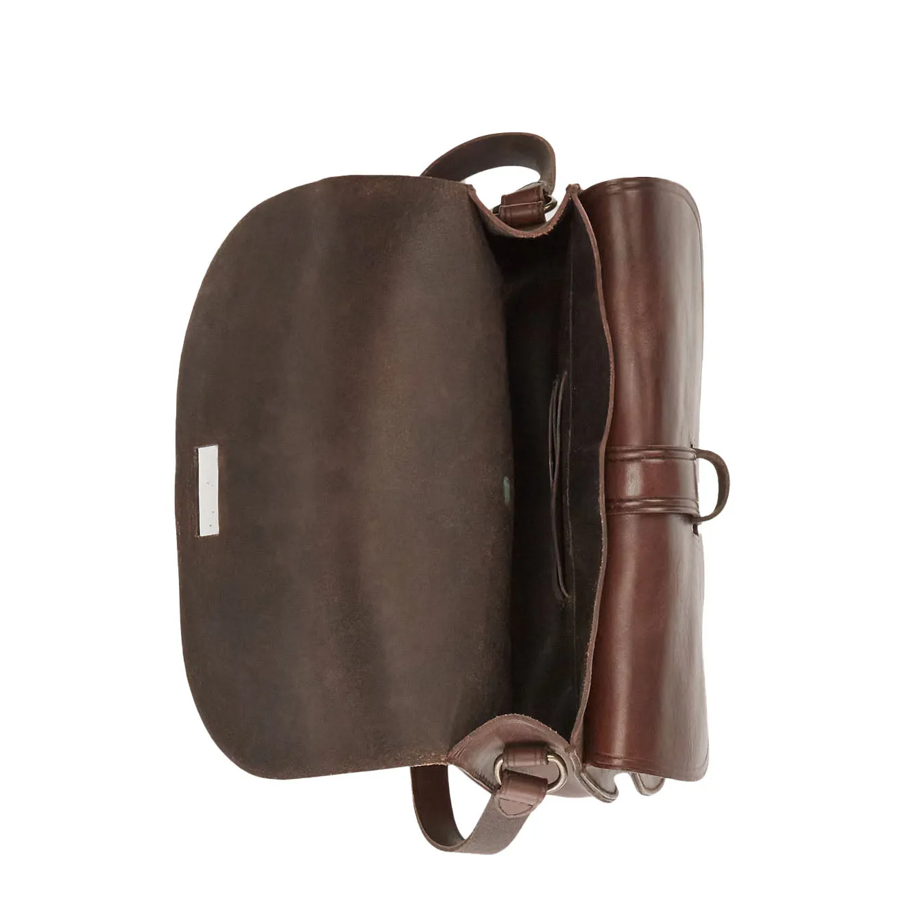 RRL By Ralph Lauren Leather Crossbody Bag Dark Brown