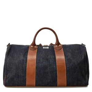 RRL by Ralph Lauren Leather-Trim Denim Duffel Indigo