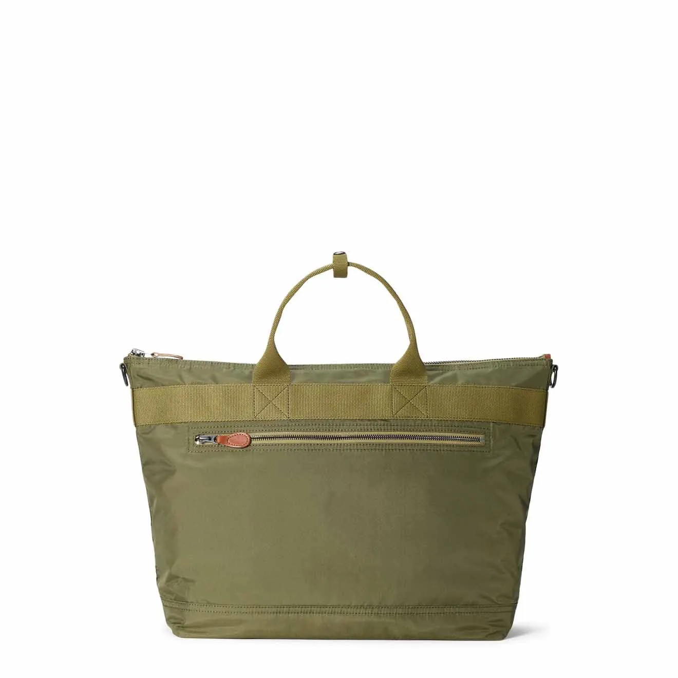 RRL by Ralph Lauren Nylon Canvas Utility Messenger Bag Olive Drab