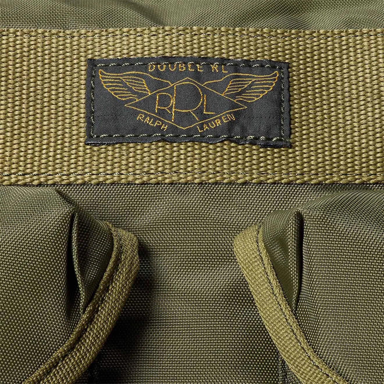 RRL by Ralph Lauren Nylon Canvas Utility Messenger Bag Olive Drab