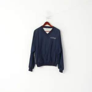 Rukka Men M Pullover Jacket Navy Vintage V Neck Finland Sportswear Outdoor Top
