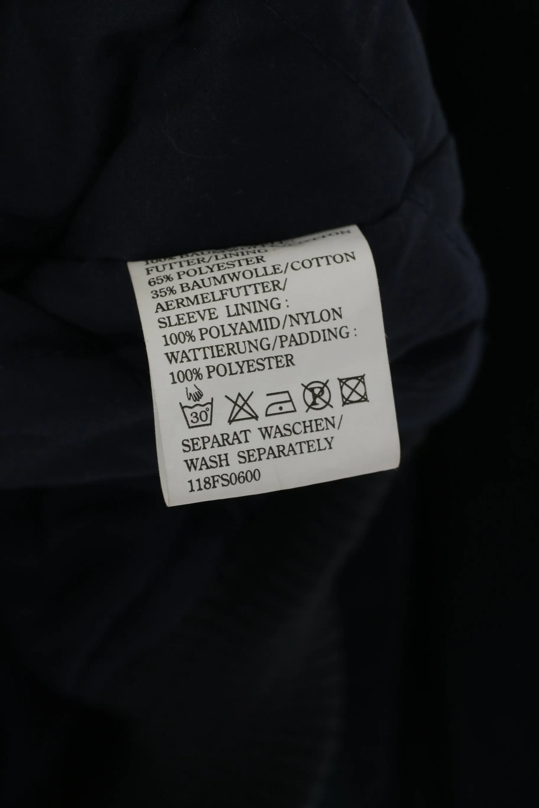 Sachs Men XS Jacket Navy Cotton Bomber Automotive 2000 Future Engine Padded Top