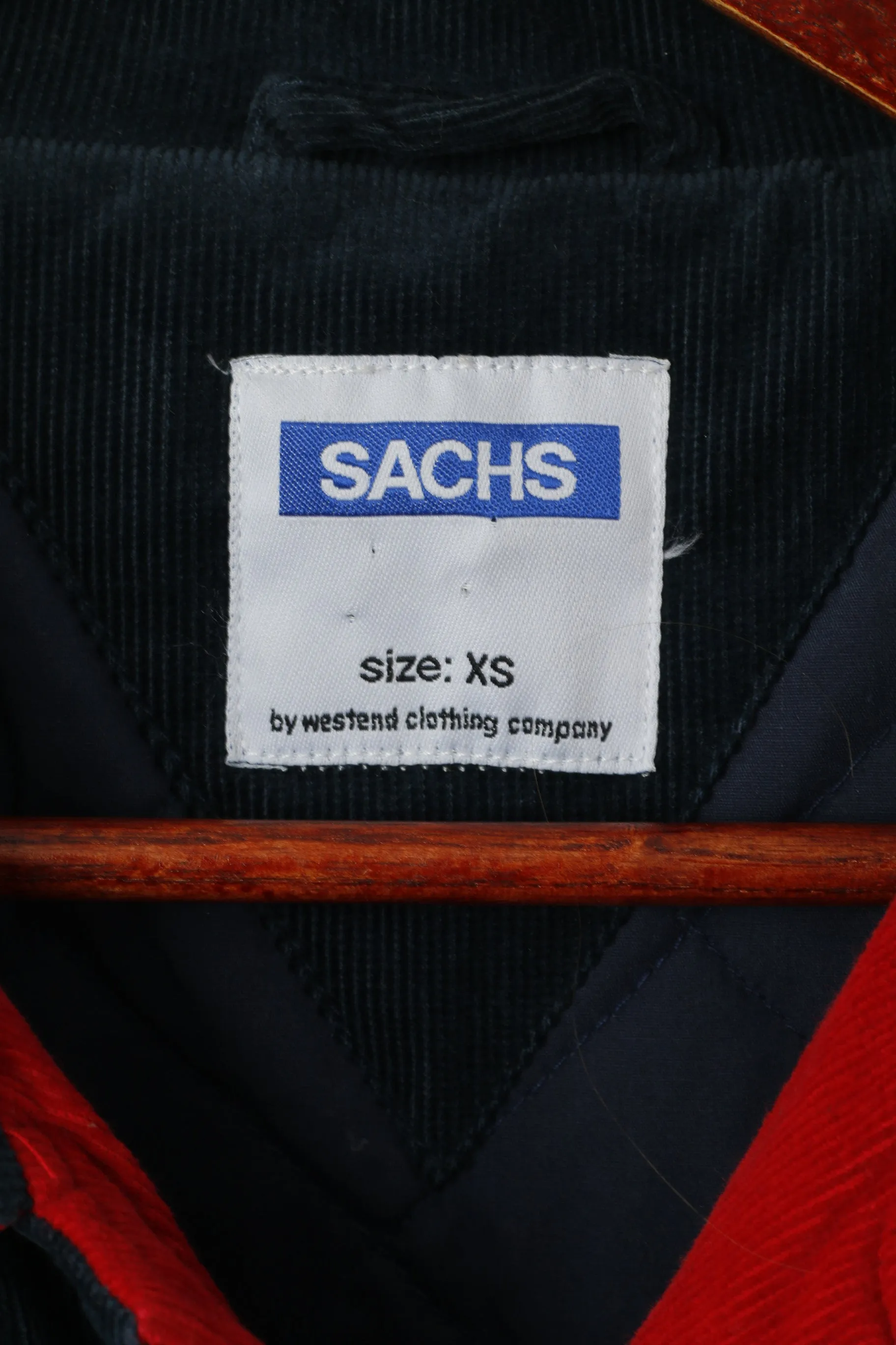 Sachs Men XS Jacket Navy Cotton Bomber Automotive 2000 Future Engine Padded Top