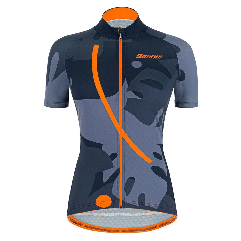 Santini Giada Maui Womens Cycling Jersey (Nautica Blue)