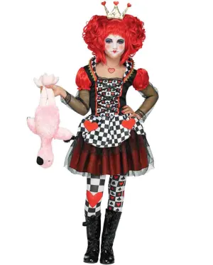 Sassy Queen of Hearts Girls Costume