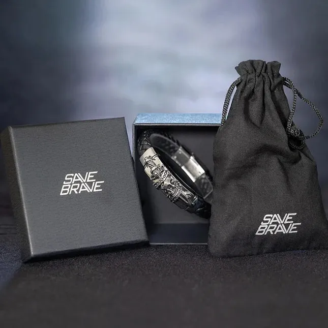 Save Brave Stainless Steel Mens Bracelet SBB-FINLEY