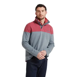 Schoffel Helford Heritage Sweatshirt - Slate Red/Dark Pigeon Blue