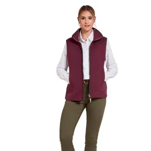 Schoffel Ladies Ashton Fleece Gilet - Mulberry