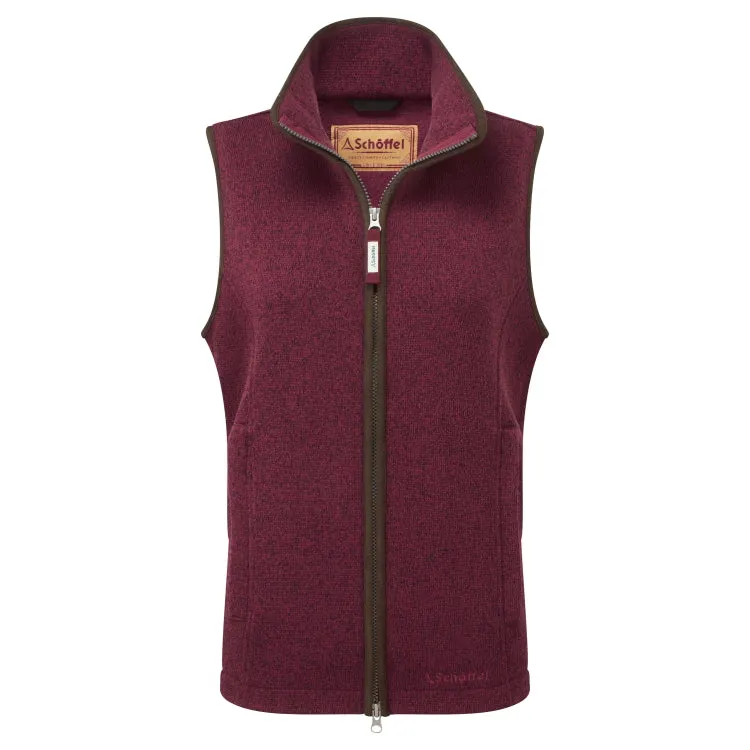 Schoffel Ladies Ashton Fleece Gilet - Mulberry