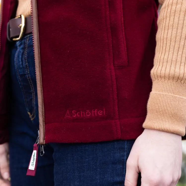 Schoffel Ladies Lyndon Fleece Gilet - Claret
