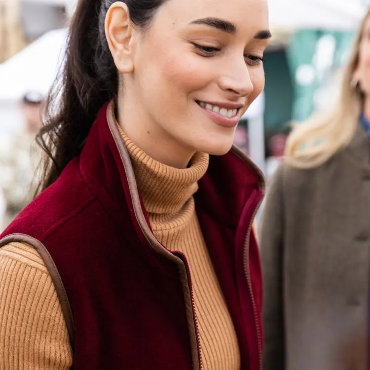 Schoffel Ladies Lyndon Fleece Gilet - Claret