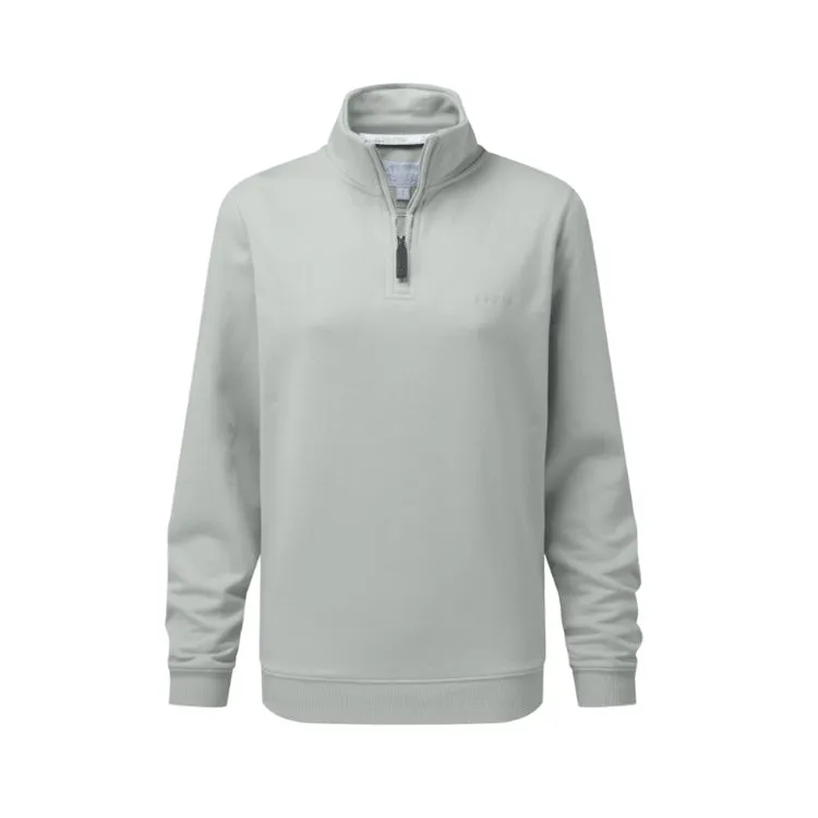 Schoffel Ladies Sennen Cove 1/4 Zip Sweatshirt - Aqua Grey