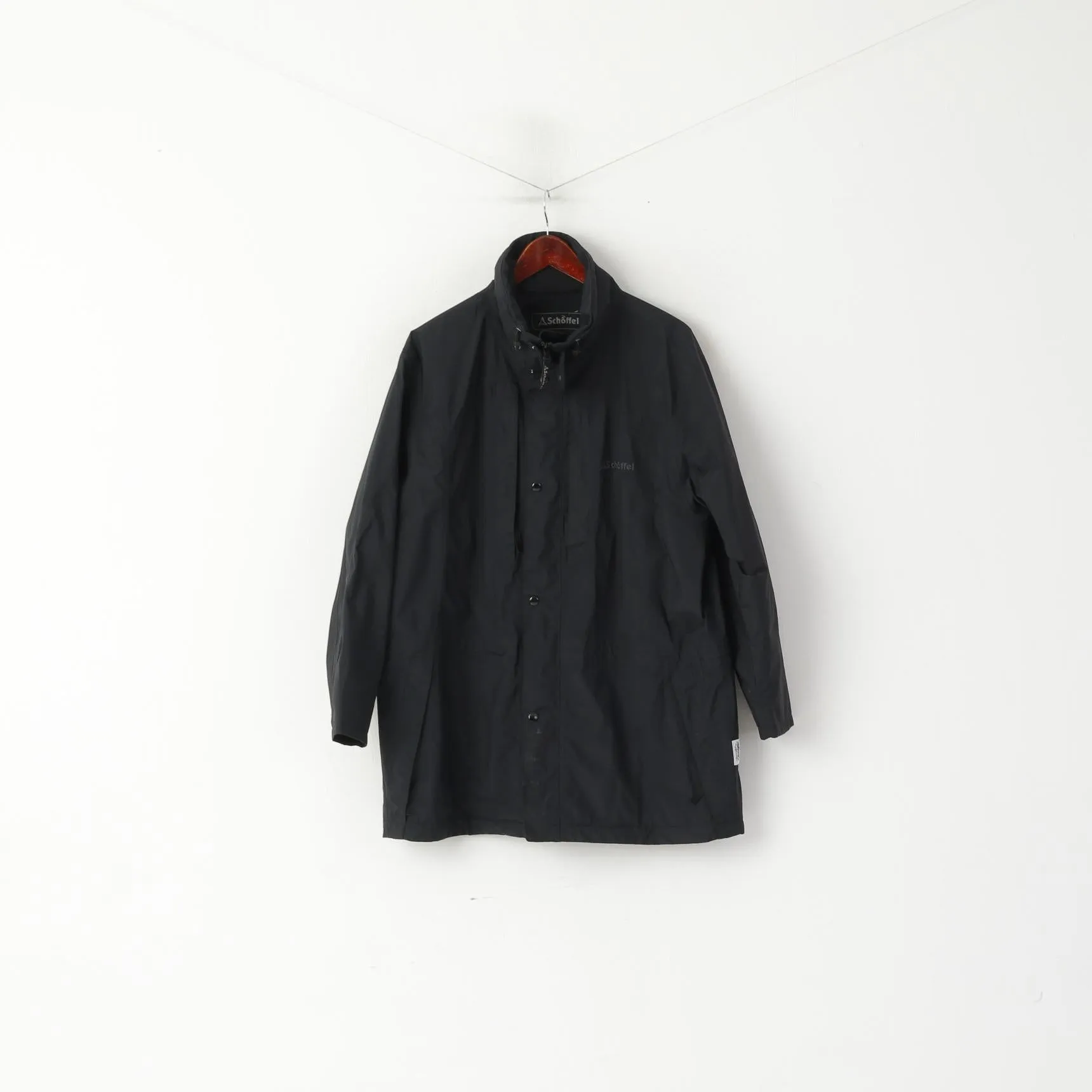 Schoffel Men 42 52 L Jacket BlackNylon Venturi Leightweight Outdoor Full Zip Top