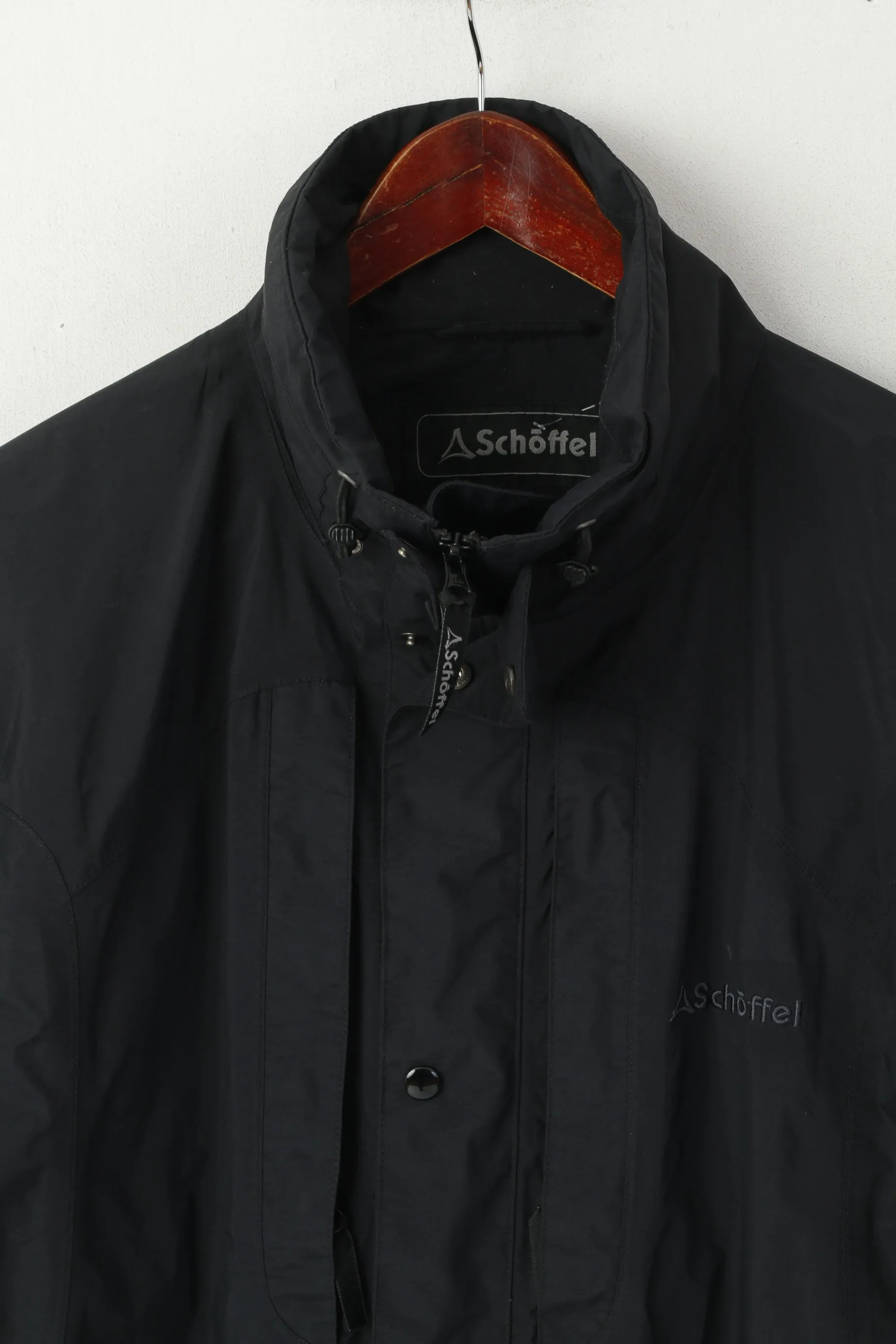 Schoffel Men 42 52 L Jacket BlackNylon Venturi Leightweight Outdoor Full Zip Top