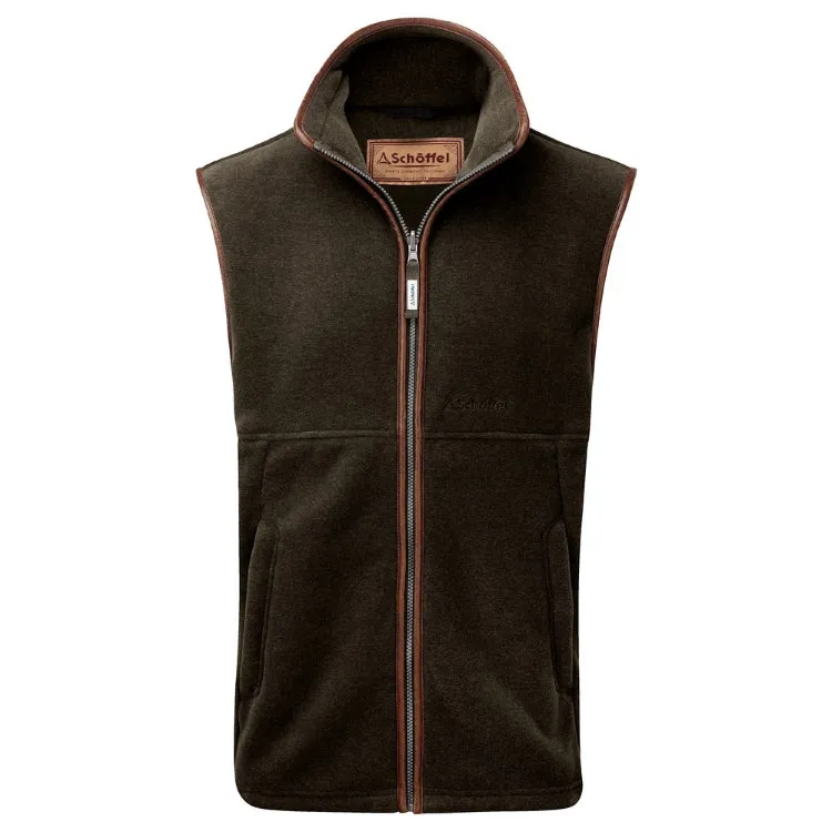 Schoffel Oakham Fleece Gilet - Dark Olive
