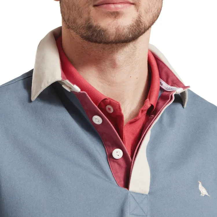 Schoffel Truro Deck Shirt - Dark Pigeon Blue