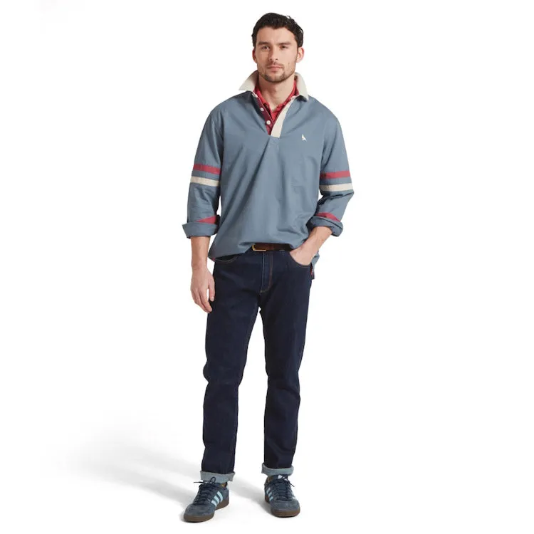 Schoffel Truro Deck Shirt - Dark Pigeon Blue