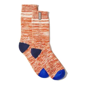 Sealskinz Thwaite Bamboo Twisted Sock Orange / Blue / Cream