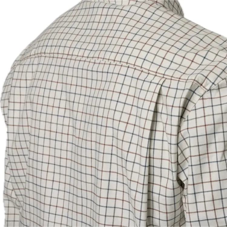 Seeland Oxford Shooting Shirt - Grape Leaf/Terracotta Check