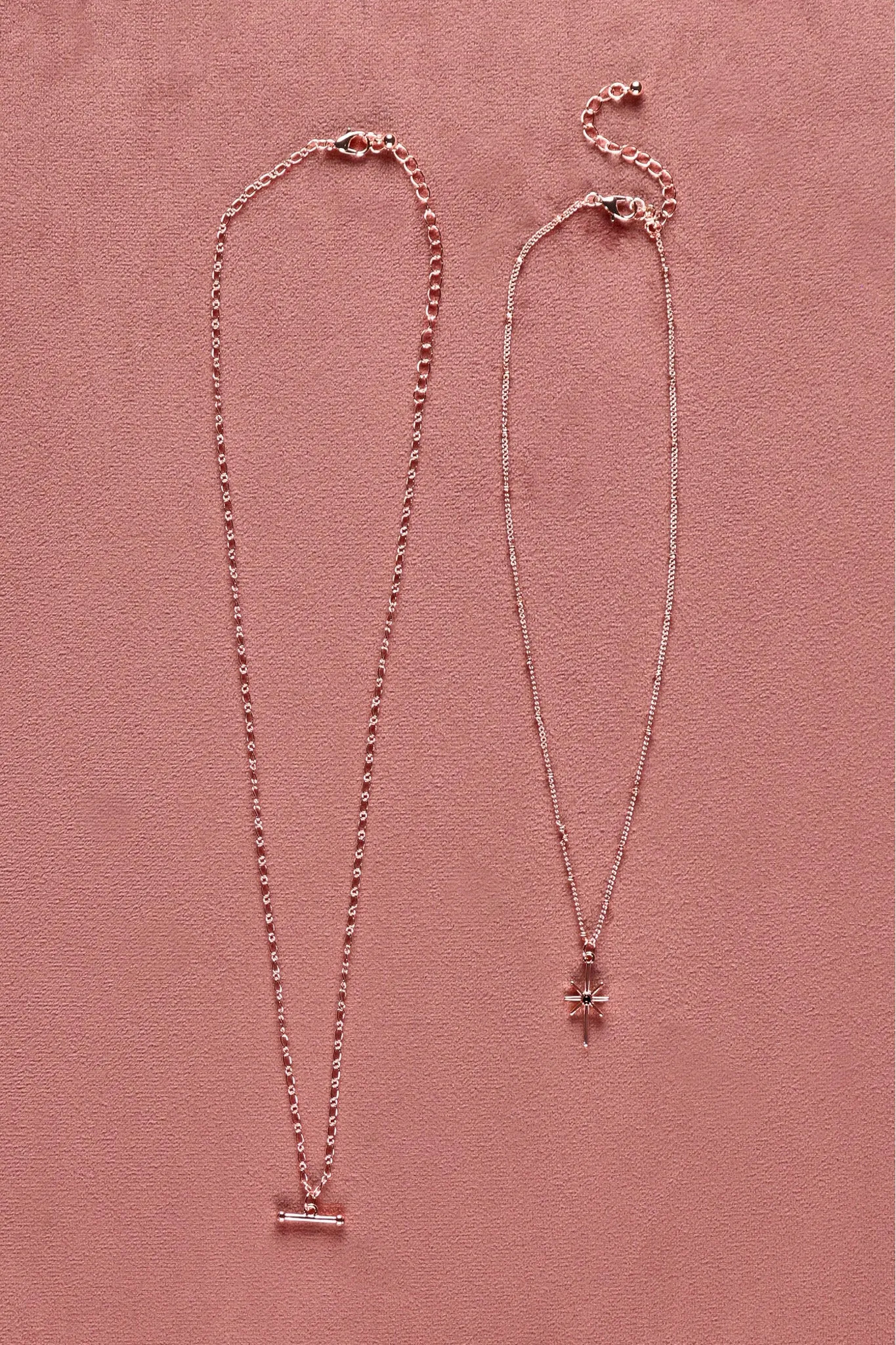 Shine On Label Northern Star Necklace Set Rose Gold