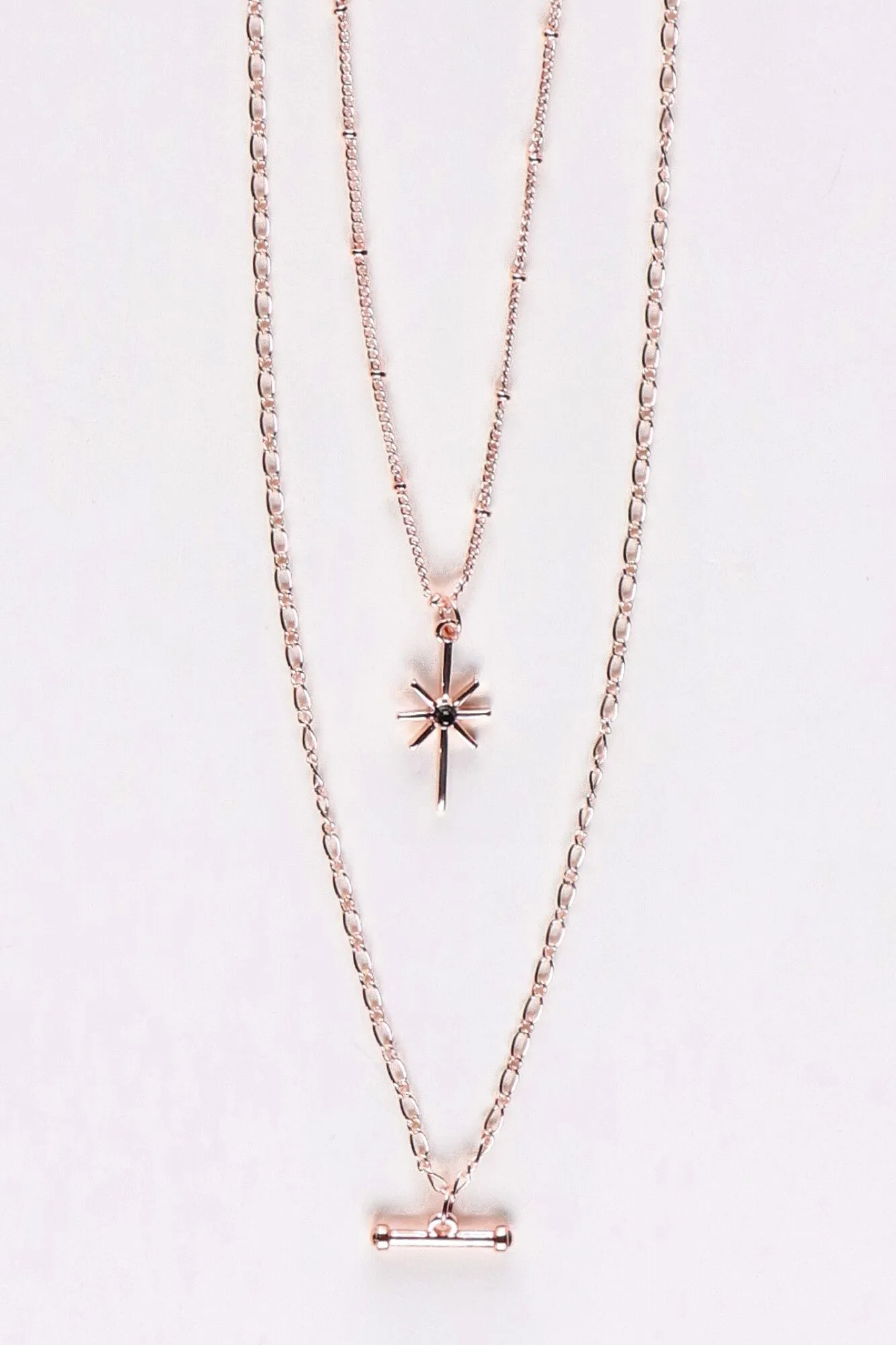 Shine On Label Northern Star Necklace Set Rose Gold